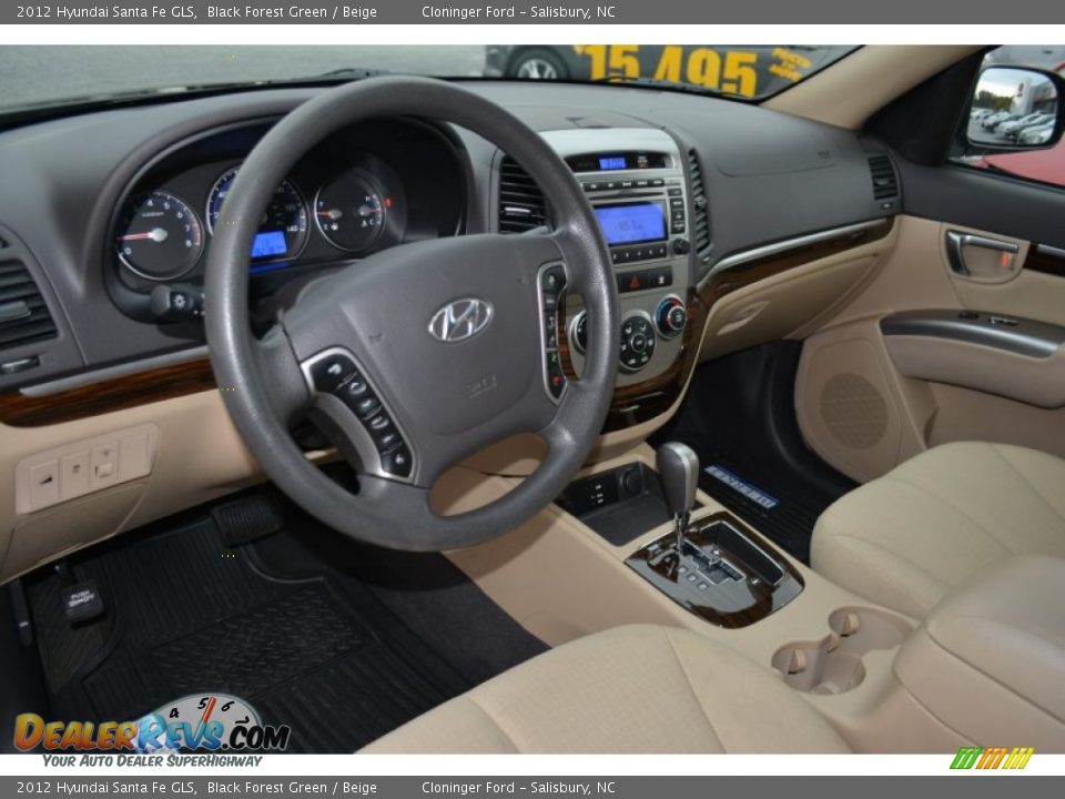 Beige Interior - 2012 Hyundai Santa Fe GLS Photo #11