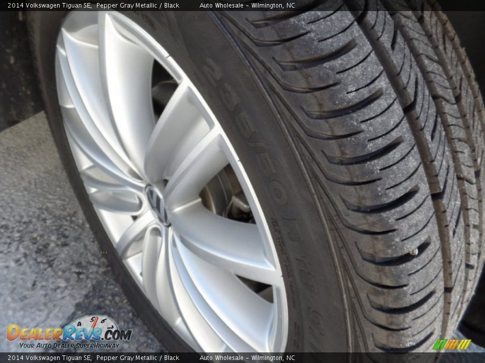 2014 Volkswagen Tiguan SE Pepper Gray Metallic / Black Photo #9