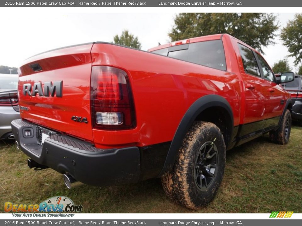 2016 Ram 1500 Rebel Crew Cab 4x4 Flame Red / Rebel Theme Red/Black Photo #4