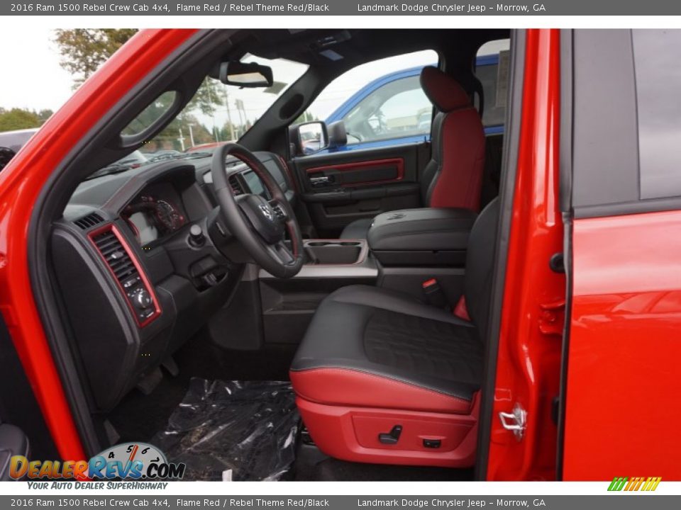 2016 Ram 1500 Rebel Crew Cab 4x4 Flame Red / Rebel Theme Red/Black Photo #7