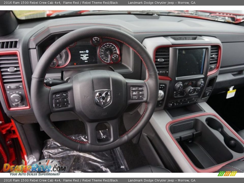 Dashboard of 2016 Ram 1500 Rebel Crew Cab 4x4 Photo #8