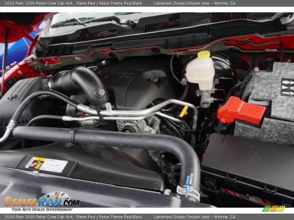 2016 Ram 1500 Rebel Crew Cab 4x4 Flame Red / Rebel Theme Red/Black Photo #9