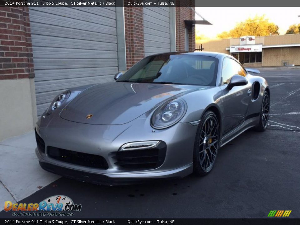 2014 Porsche 911 Turbo S Coupe GT Silver Metallic / Black Photo #1