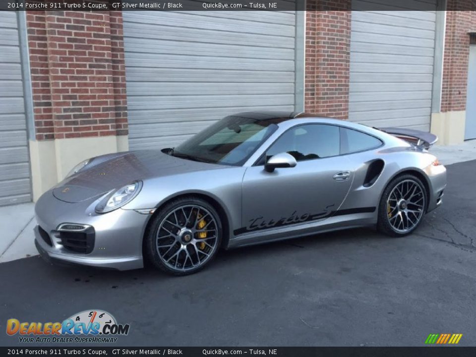 2014 Porsche 911 Turbo S Coupe GT Silver Metallic / Black Photo #3