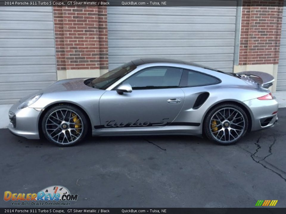 GT Silver Metallic 2014 Porsche 911 Turbo S Coupe Photo #4