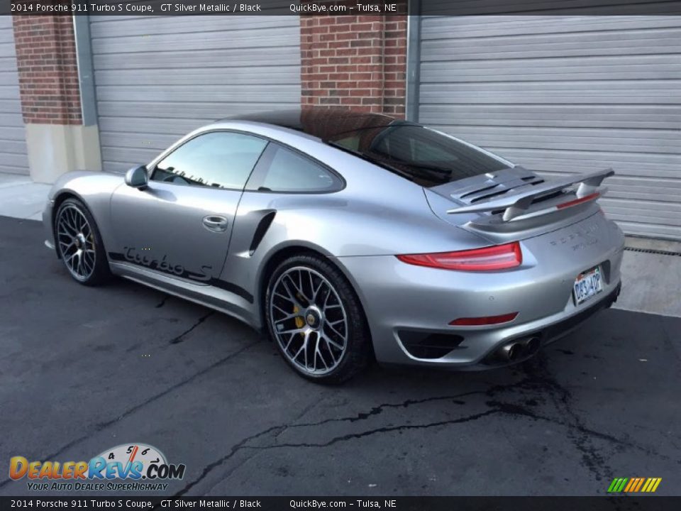 2014 Porsche 911 Turbo S Coupe GT Silver Metallic / Black Photo #5