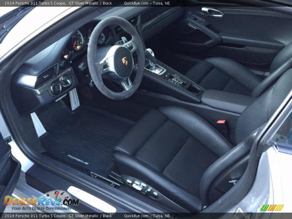 Black Interior - 2014 Porsche 911 Turbo S Coupe Photo #9