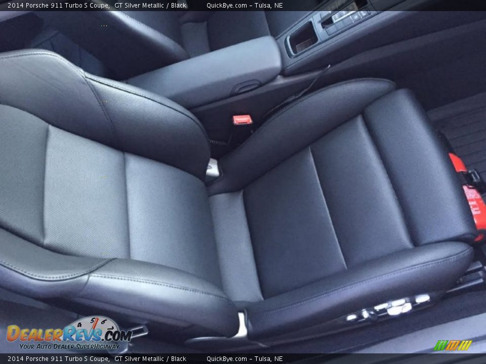 2014 Porsche 911 Turbo S Coupe GT Silver Metallic / Black Photo #11