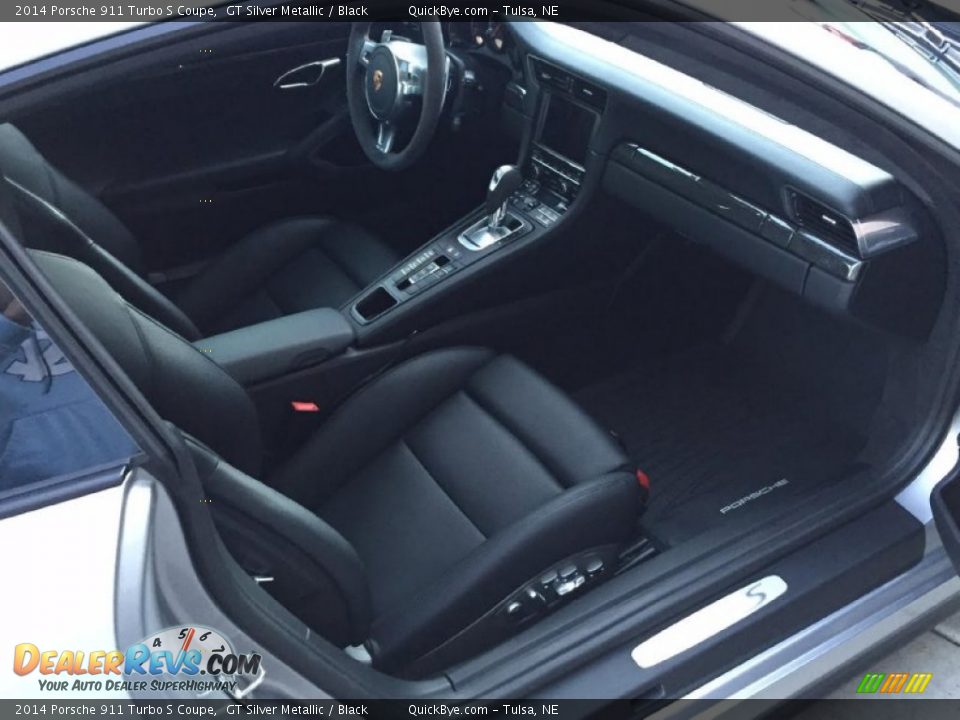 2014 Porsche 911 Turbo S Coupe GT Silver Metallic / Black Photo #12