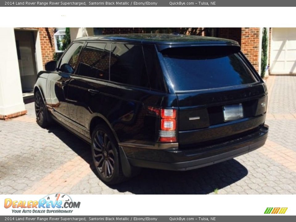 2014 Land Rover Range Rover Supercharged Santorini Black Metallic / Ebony/Ebony Photo #4