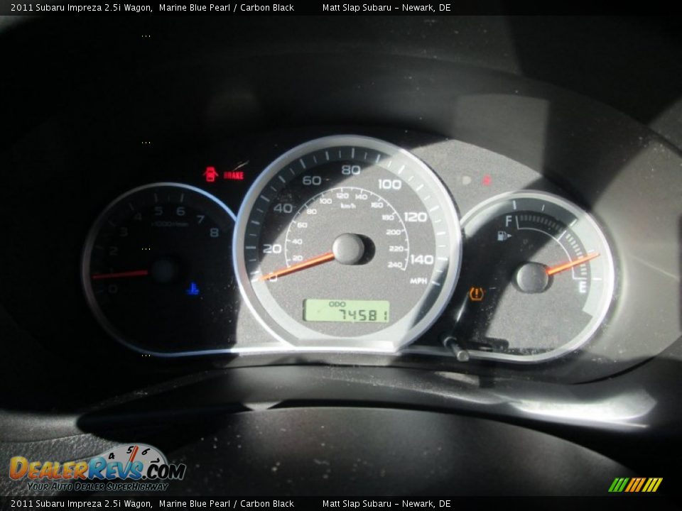 2011 Subaru Impreza 2.5i Wagon Marine Blue Pearl / Carbon Black Photo #26