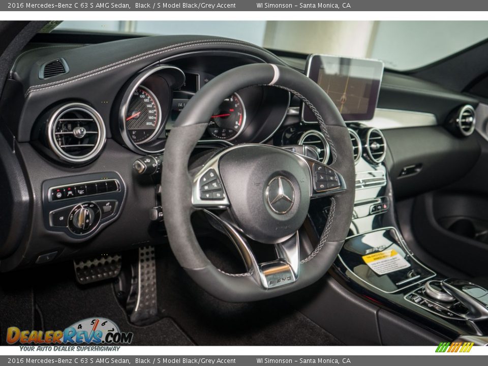 2016 Mercedes-Benz C 63 S AMG Sedan Steering Wheel Photo #6