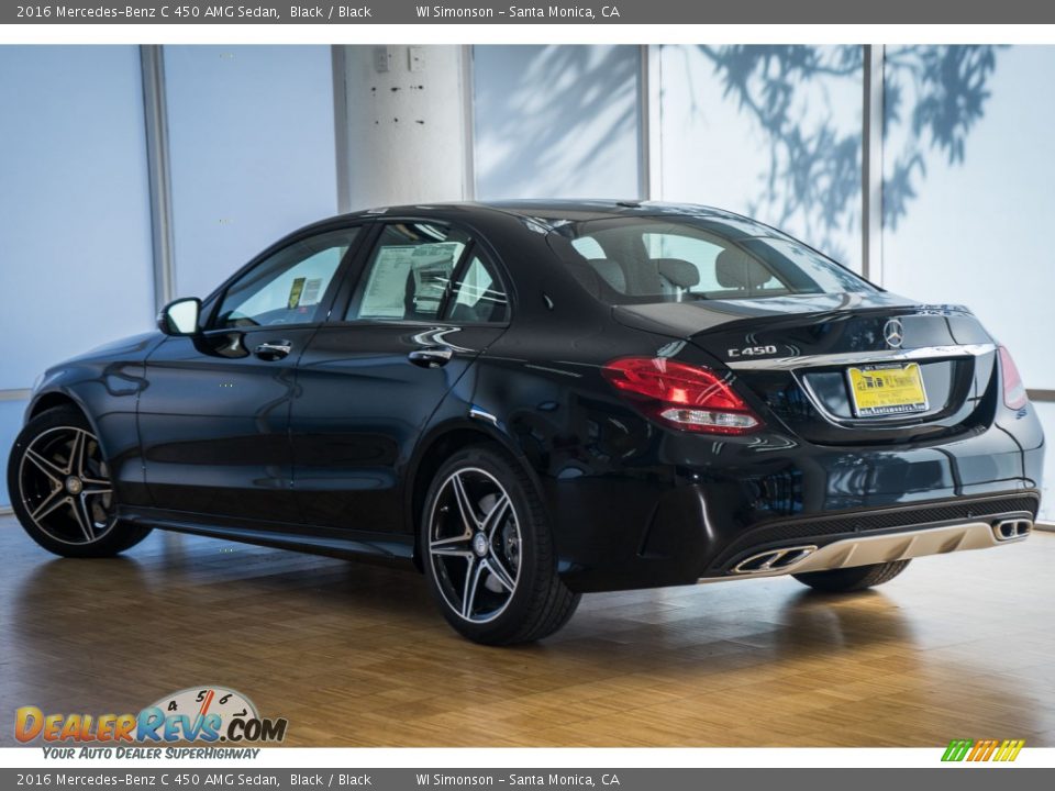 2016 Mercedes-Benz C 450 AMG Sedan Black / Black Photo #3