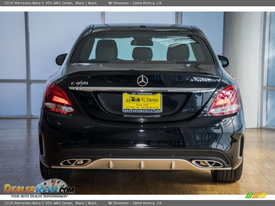 2016 Mercedes-Benz C 450 AMG Sedan Black / Black Photo #4