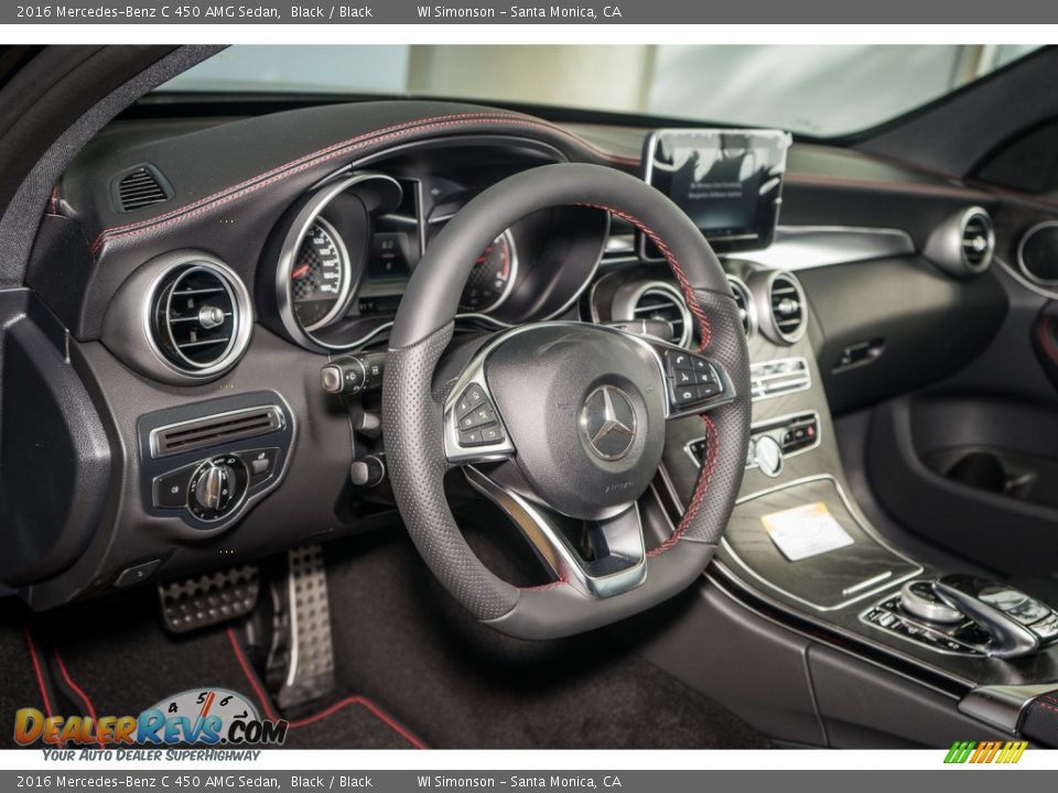 2016 Mercedes-Benz C 450 AMG Sedan Black / Black Photo #6
