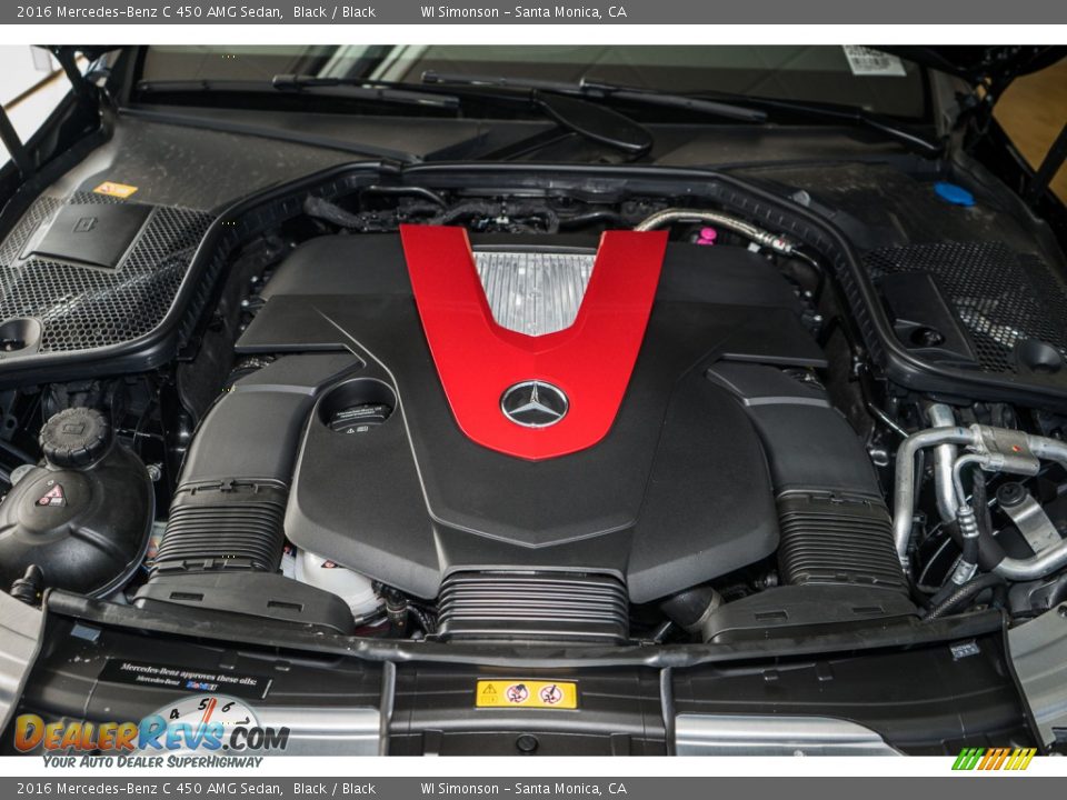 2016 Mercedes-Benz C 450 AMG Sedan Black / Black Photo #9