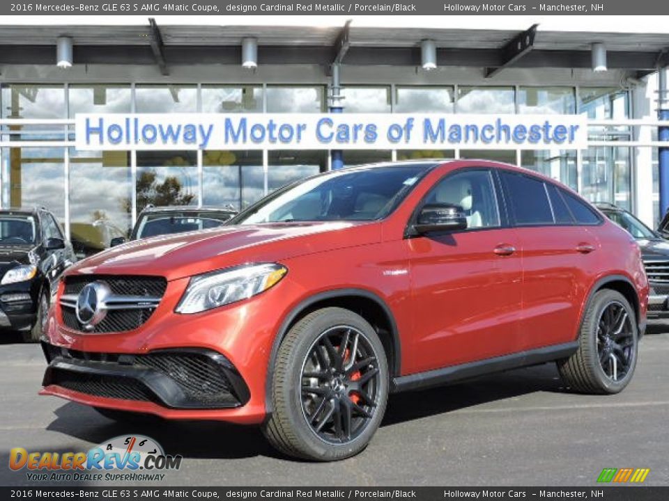 2016 Mercedes-Benz GLE 63 S AMG 4Matic Coupe designo Cardinal Red Metallic / Porcelain/Black Photo #1