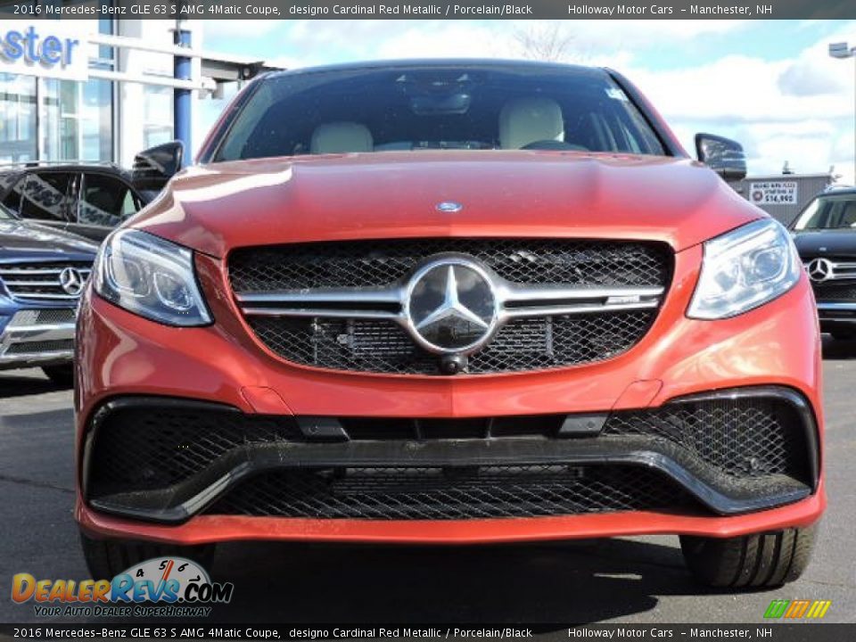 2016 Mercedes-Benz GLE 63 S AMG 4Matic Coupe designo Cardinal Red Metallic / Porcelain/Black Photo #2