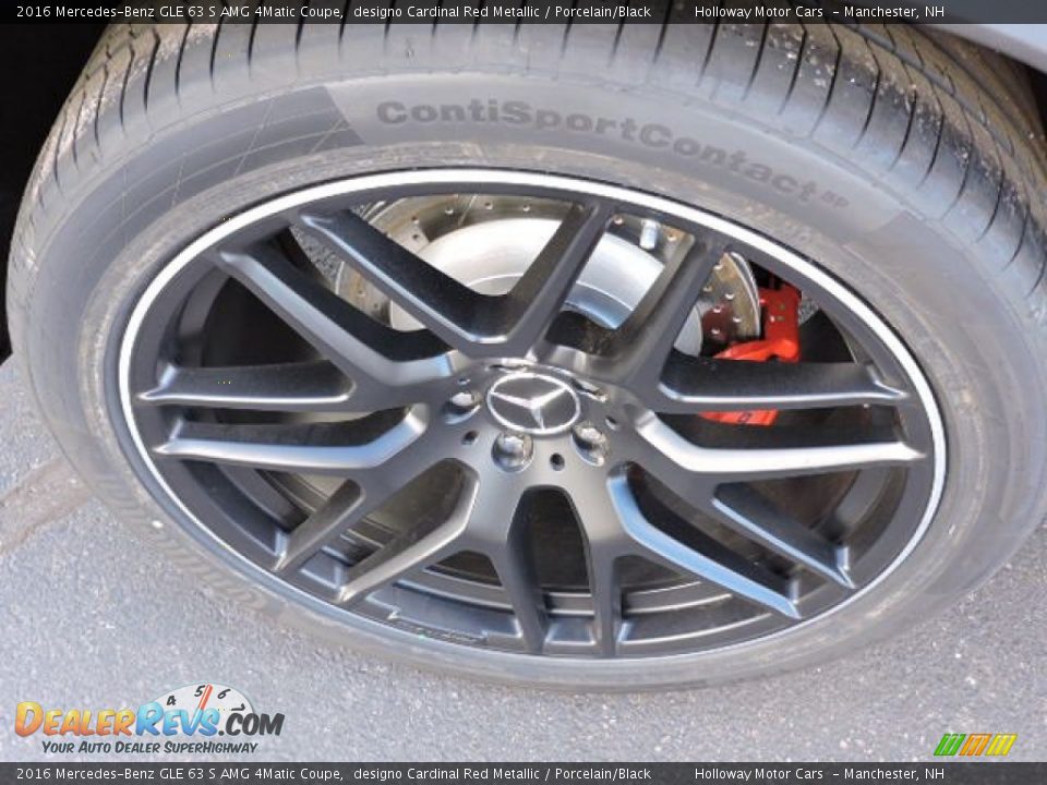 2016 Mercedes-Benz GLE 63 S AMG 4Matic Coupe designo Cardinal Red Metallic / Porcelain/Black Photo #5