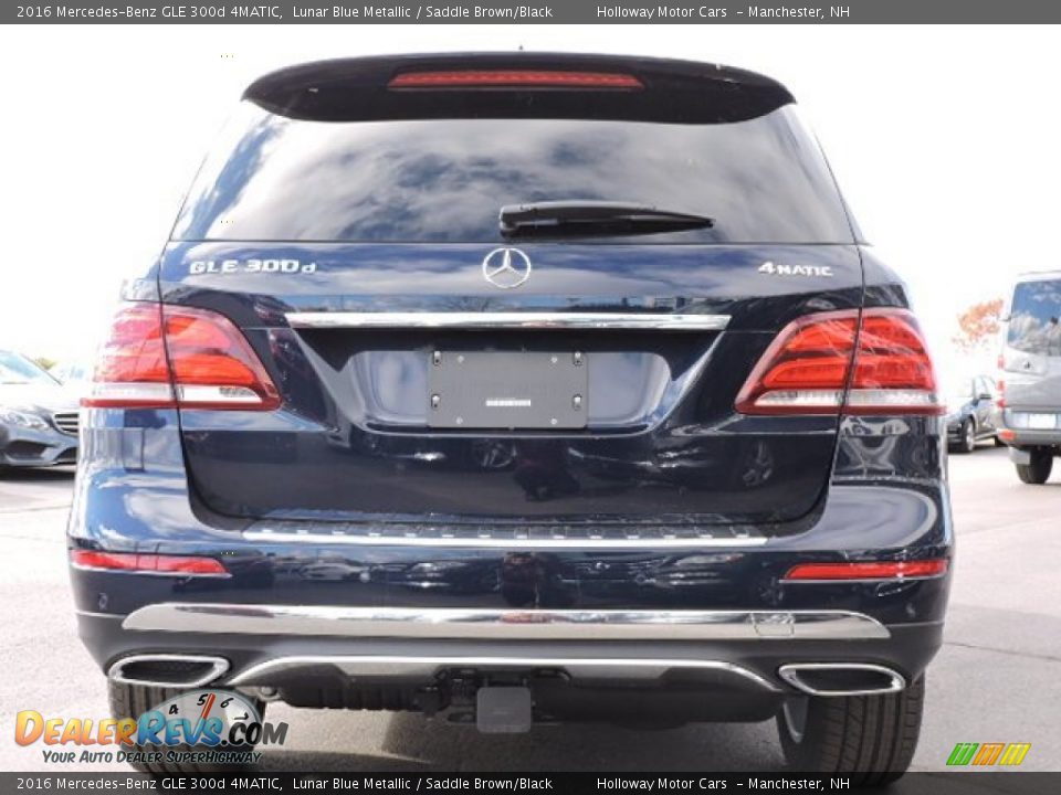 2016 Mercedes-Benz GLE 300d 4MATIC Lunar Blue Metallic / Saddle Brown/Black Photo #4