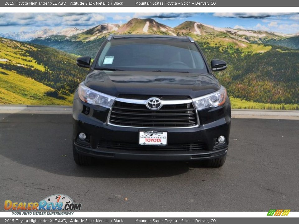 2015 Toyota Highlander XLE AWD Attitude Black Metallic / Black Photo #2