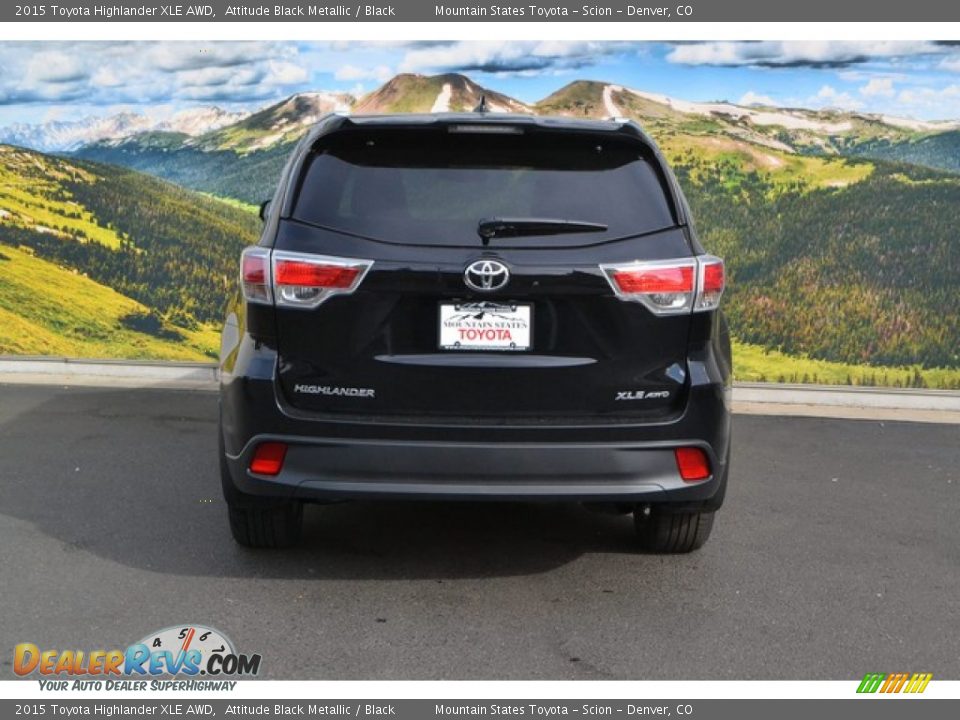 2015 Toyota Highlander XLE AWD Attitude Black Metallic / Black Photo #4