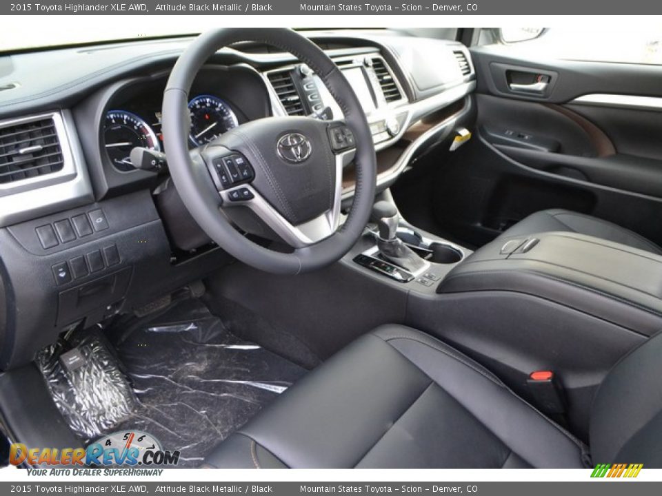 2015 Toyota Highlander XLE AWD Attitude Black Metallic / Black Photo #5