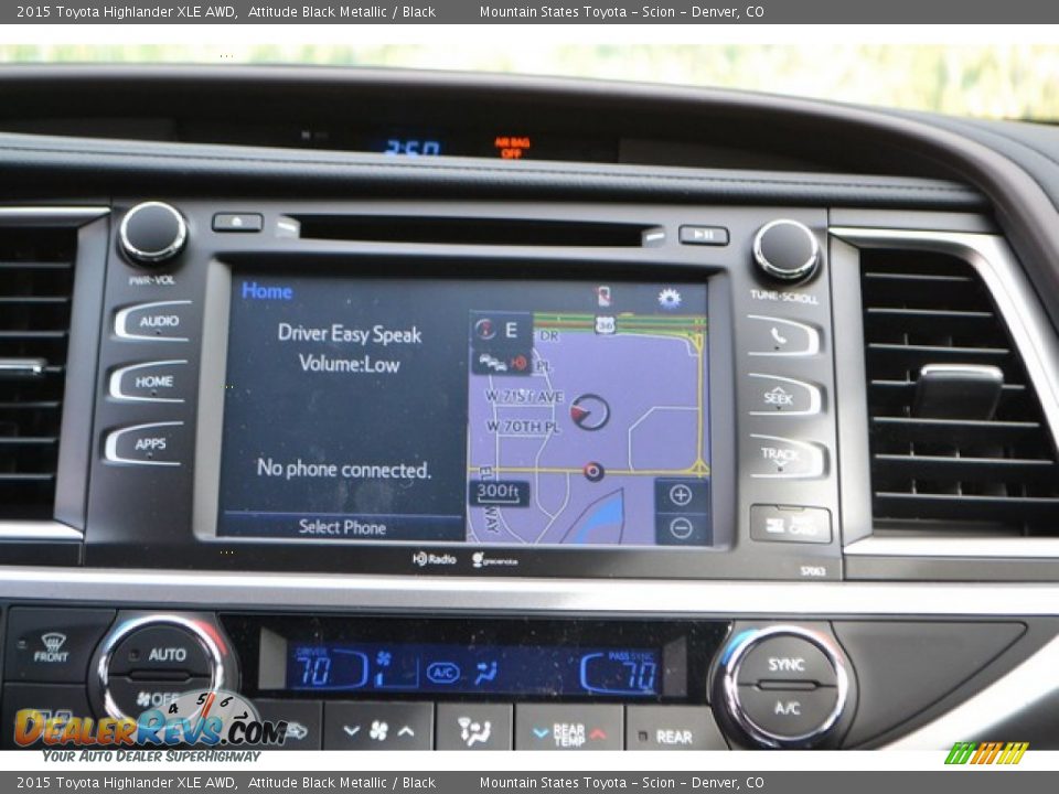 2015 Toyota Highlander XLE AWD Attitude Black Metallic / Black Photo #6