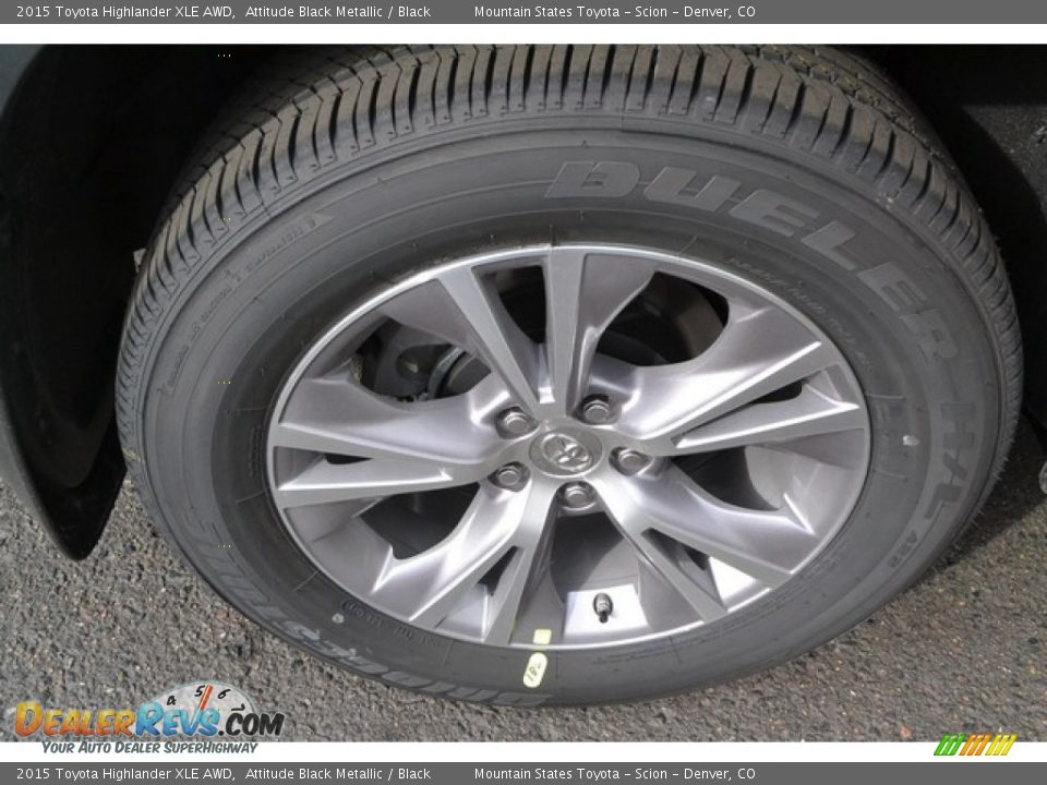 2015 Toyota Highlander XLE AWD Attitude Black Metallic / Black Photo #10