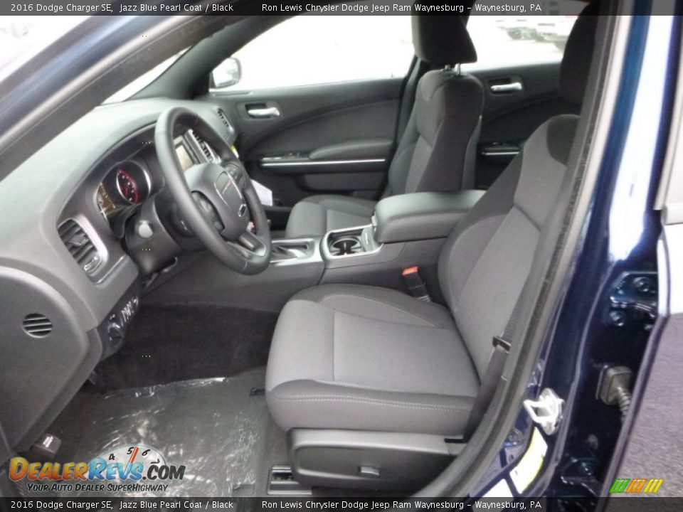 Black Interior - 2016 Dodge Charger SE Photo #13