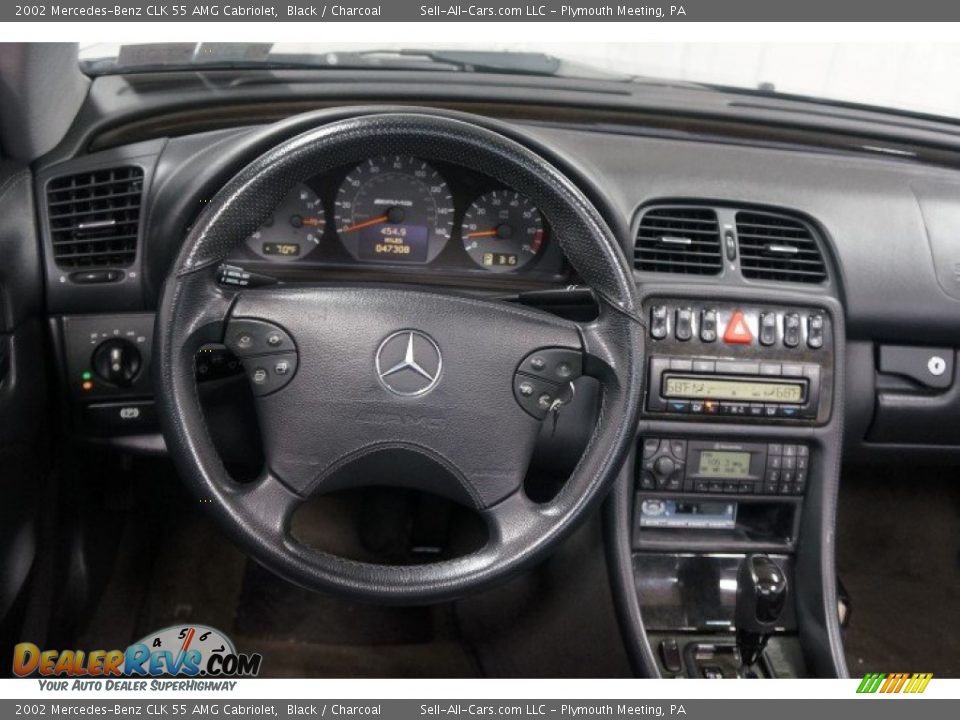 2002 Mercedes-Benz CLK 55 AMG Cabriolet Black / Charcoal Photo #29