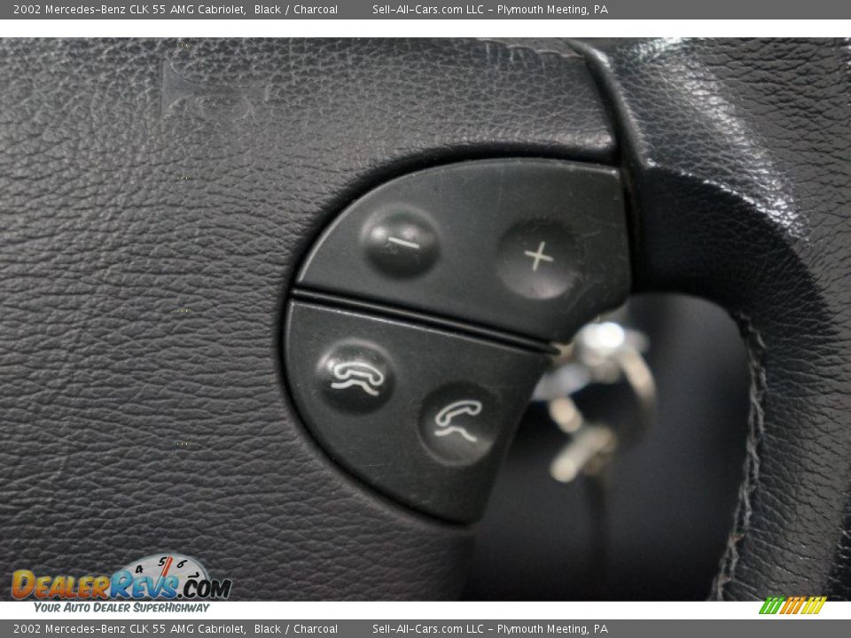 2002 Mercedes-Benz CLK 55 AMG Cabriolet Black / Charcoal Photo #31