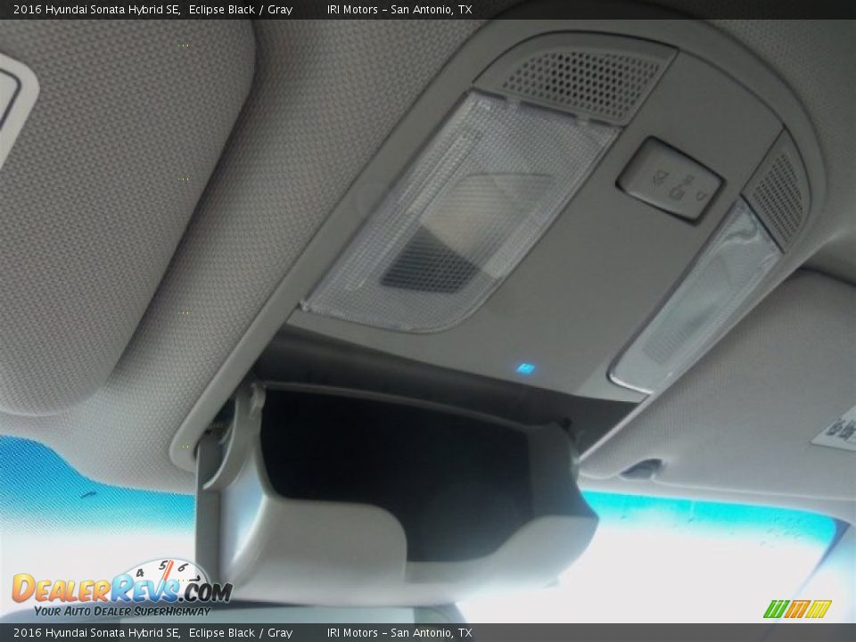 2016 Hyundai Sonata Hybrid SE Eclipse Black / Gray Photo #2