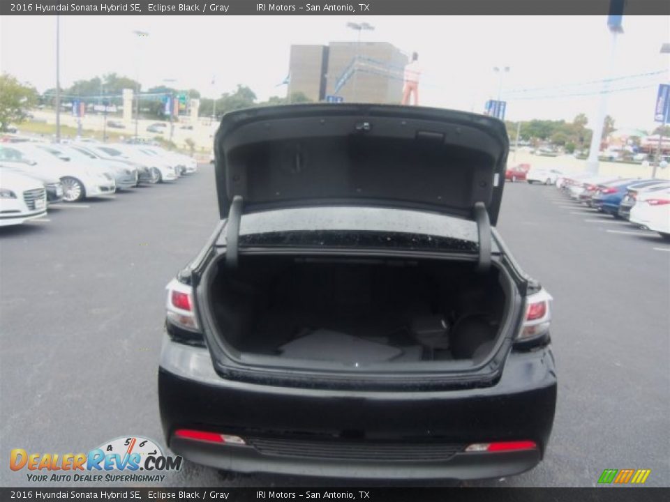2016 Hyundai Sonata Hybrid SE Eclipse Black / Gray Photo #17