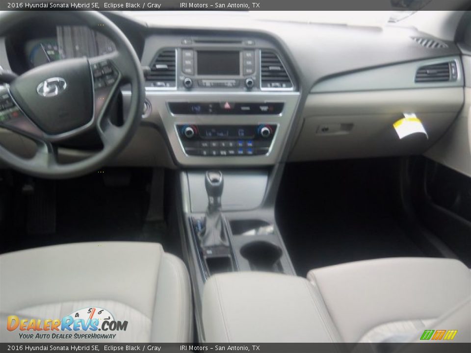 2016 Hyundai Sonata Hybrid SE Eclipse Black / Gray Photo #20