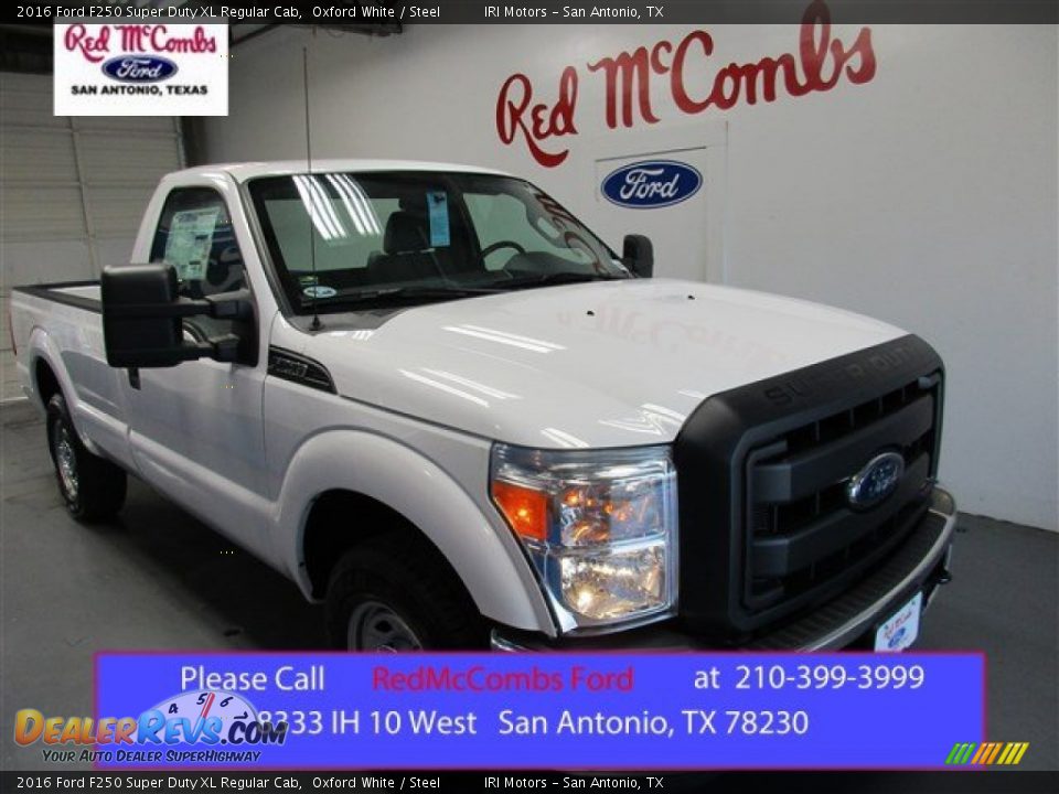 2016 Ford F250 Super Duty XL Regular Cab Oxford White / Steel Photo #1