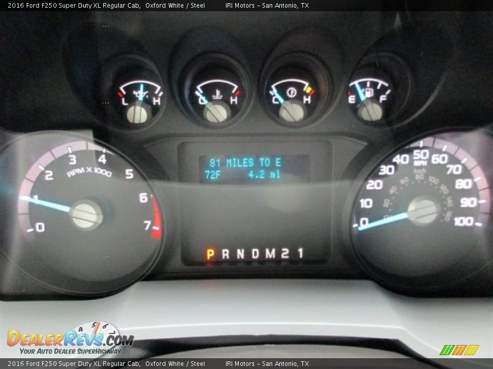2016 Ford F250 Super Duty XL Regular Cab Gauges Photo #13