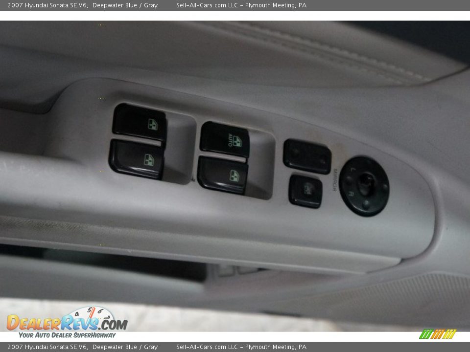 2007 Hyundai Sonata SE V6 Deepwater Blue / Gray Photo #13