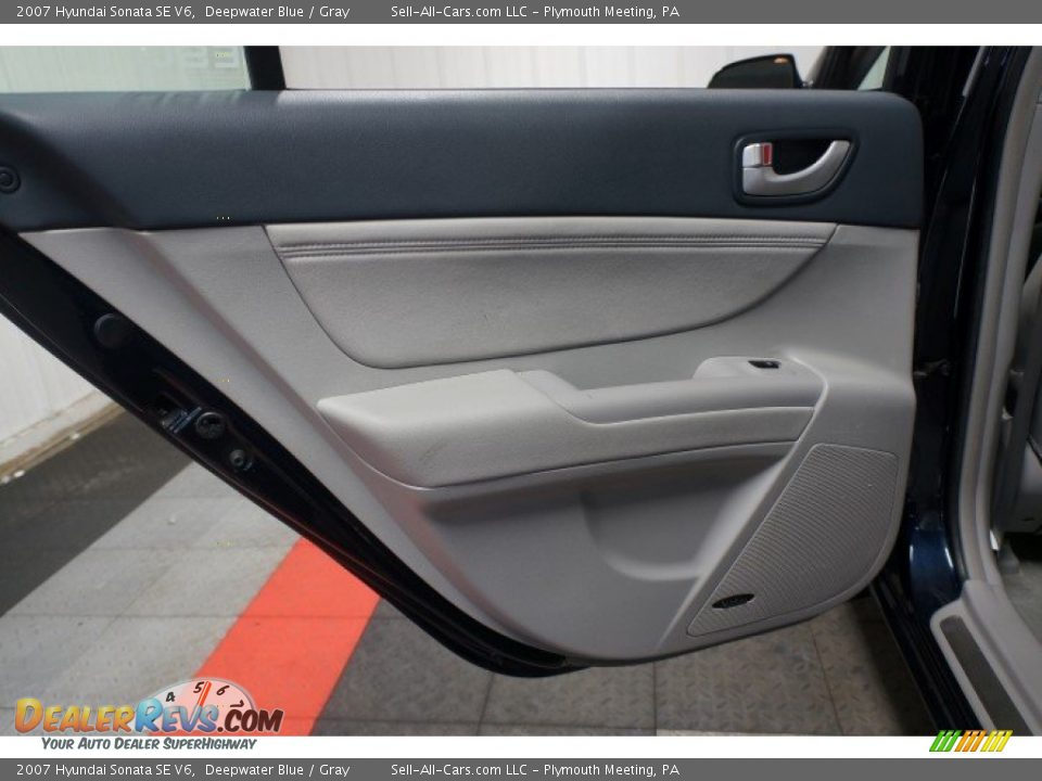 2007 Hyundai Sonata SE V6 Deepwater Blue / Gray Photo #15