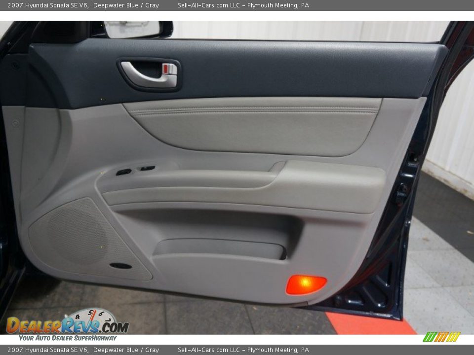 2007 Hyundai Sonata SE V6 Deepwater Blue / Gray Photo #17