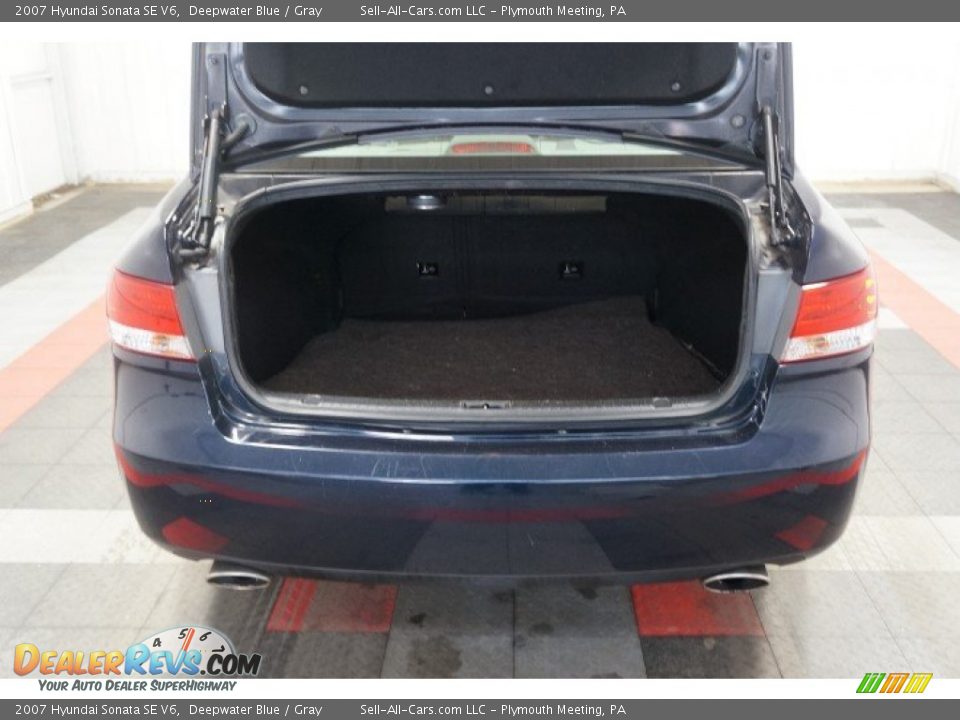 2007 Hyundai Sonata SE V6 Deepwater Blue / Gray Photo #18