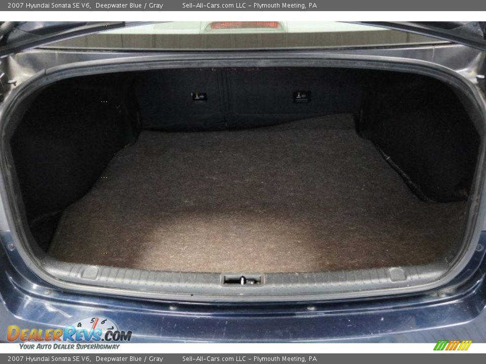 2007 Hyundai Sonata SE V6 Deepwater Blue / Gray Photo #19
