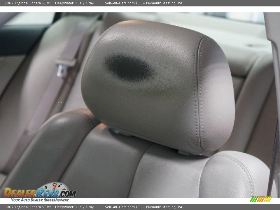 2007 Hyundai Sonata SE V6 Deepwater Blue / Gray Photo #20