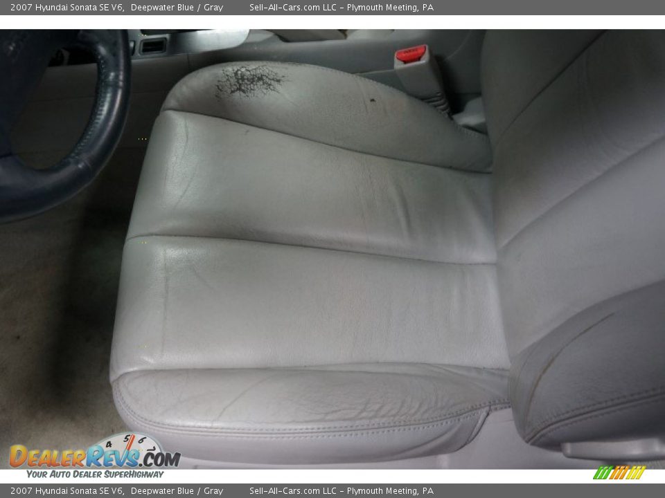 2007 Hyundai Sonata SE V6 Deepwater Blue / Gray Photo #21