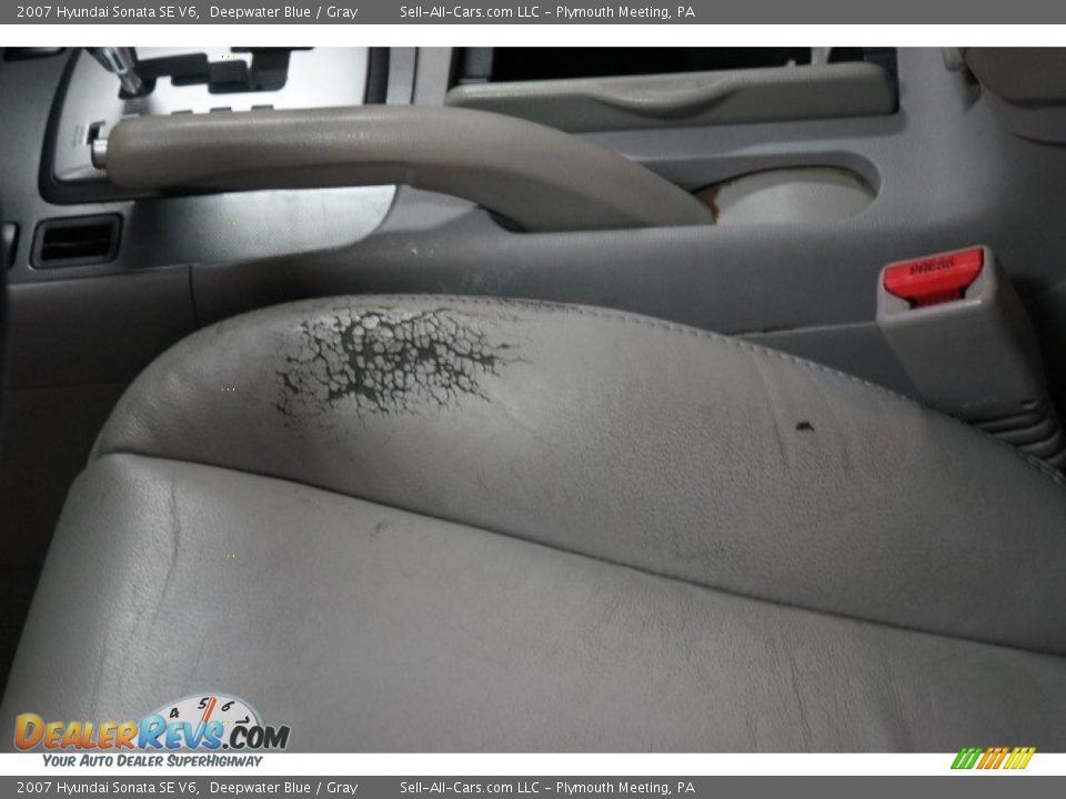 2007 Hyundai Sonata SE V6 Deepwater Blue / Gray Photo #22
