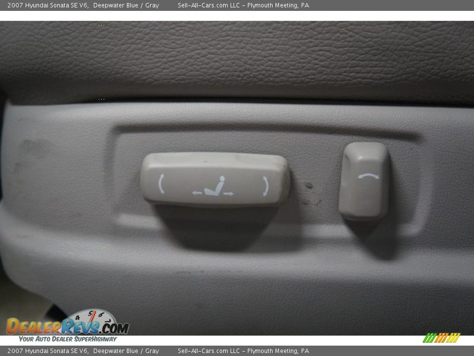 2007 Hyundai Sonata SE V6 Deepwater Blue / Gray Photo #23