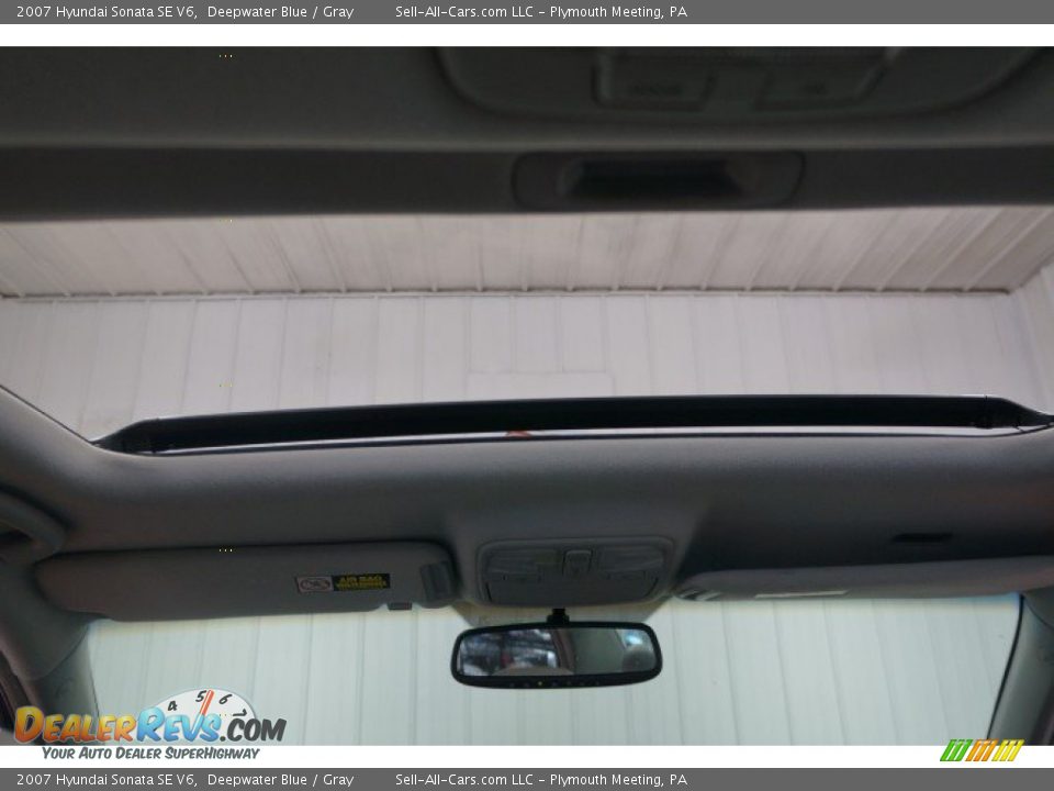 2007 Hyundai Sonata SE V6 Deepwater Blue / Gray Photo #24
