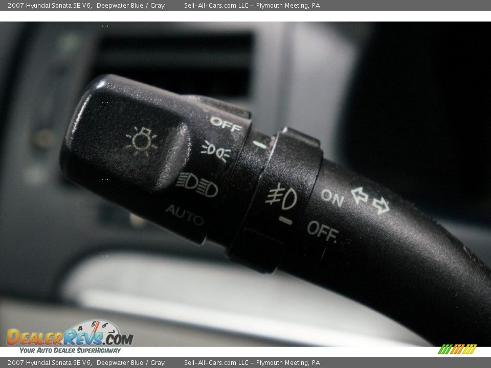 2007 Hyundai Sonata SE V6 Deepwater Blue / Gray Photo #27