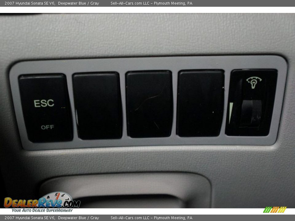 2007 Hyundai Sonata SE V6 Deepwater Blue / Gray Photo #29