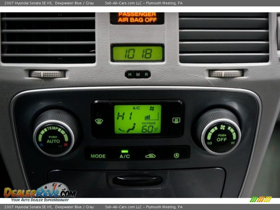 2007 Hyundai Sonata SE V6 Deepwater Blue / Gray Photo #33
